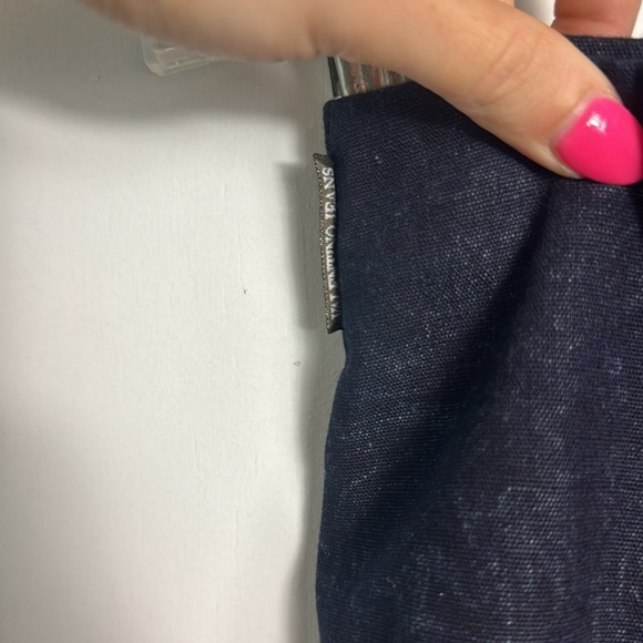 Vintage Valentino Wrap Pencil Floral Denim Skirt Size Small - Picture 13 of 13